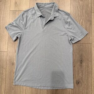 Lululemon Men's Gray Polo Shirt